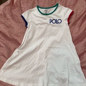 Polo by Ralph Lauren Kids White Dress with Colorful Trim